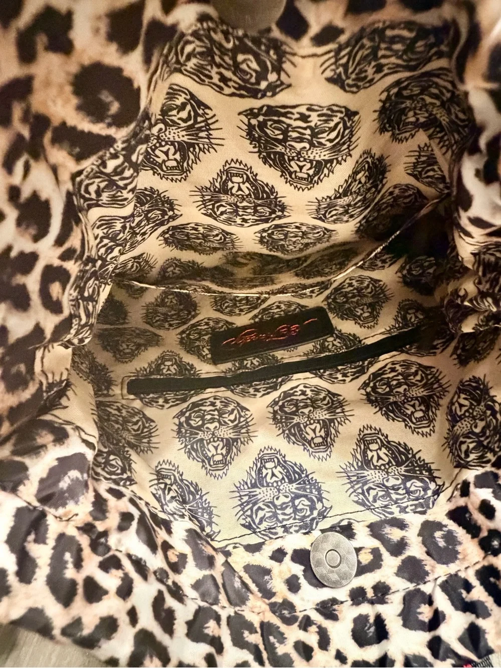 Ed Hardy Eternal Love Leopard Backpack NWT Y2K